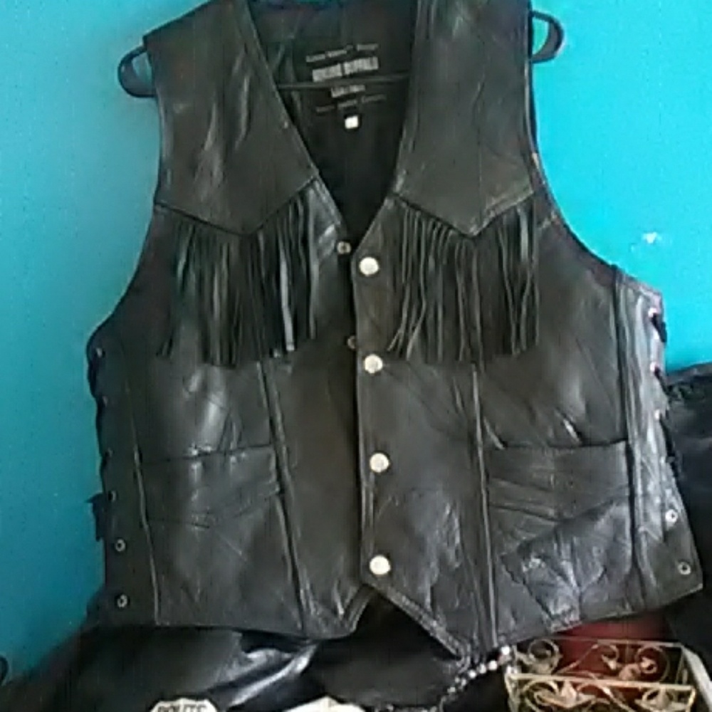 Leather vest